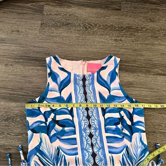 Lilly Pulitzer Donna Romper High Tide Navy Holy Flockamolie  Romper - Picture 5 of 6